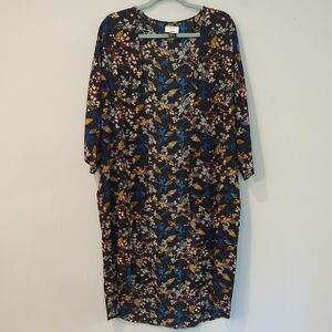 Duster Floral Cardigan Long -‎ David and Young size XL